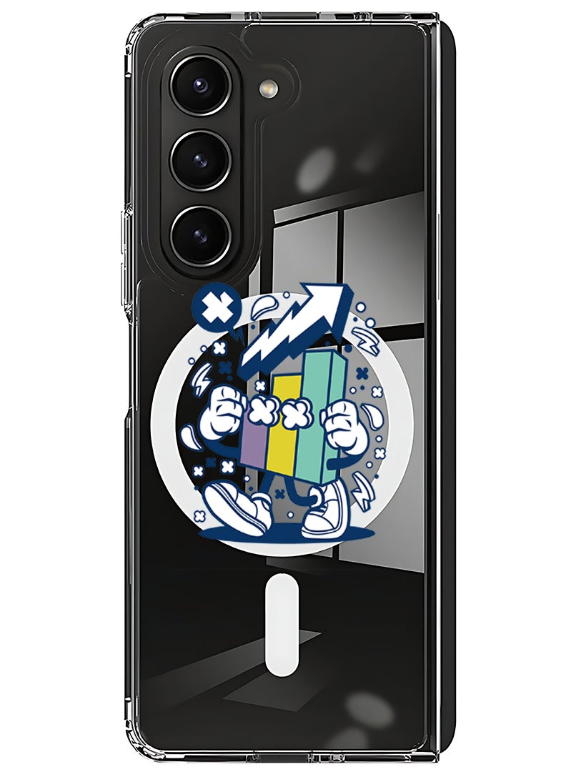 Theodor Magnetic Case for Samsung Galaxy Z Fold 6 Compatible with MagSafe Wireless Charging, Shockproof Phone Bumper Cover Stocks Market 2 - Image 1