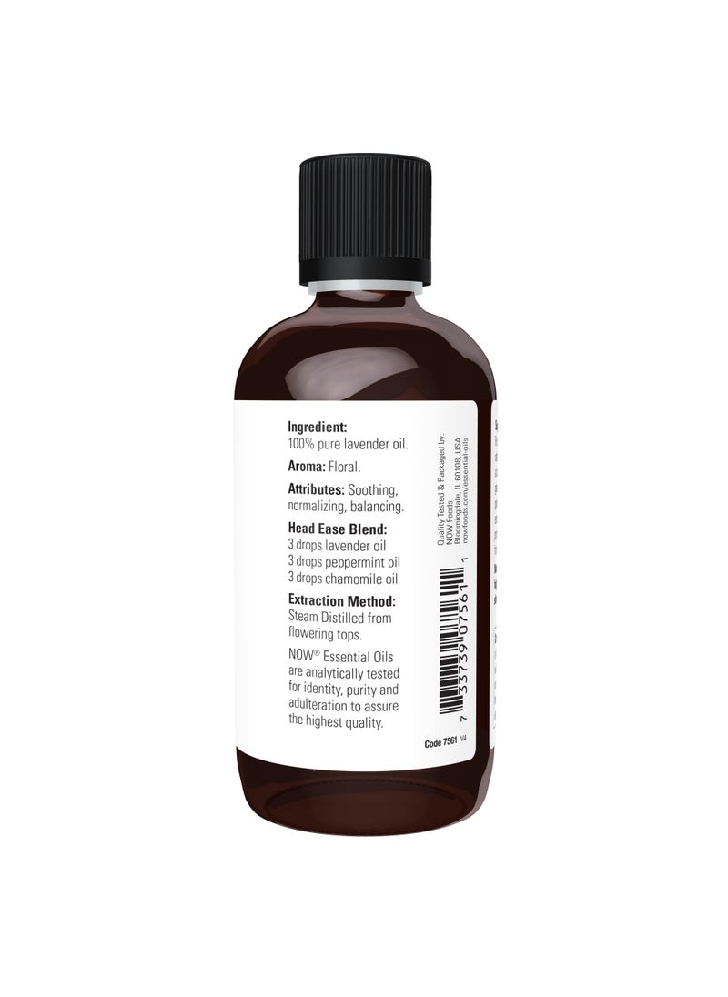 Now Foods NOW Foods Essential Oils, Lavender Oil, Soothing Aromatherapy Scent, Steam Distilled, 100% Pure, Vegan, Child Resistant Cap, 4-Ounce  - Image 3