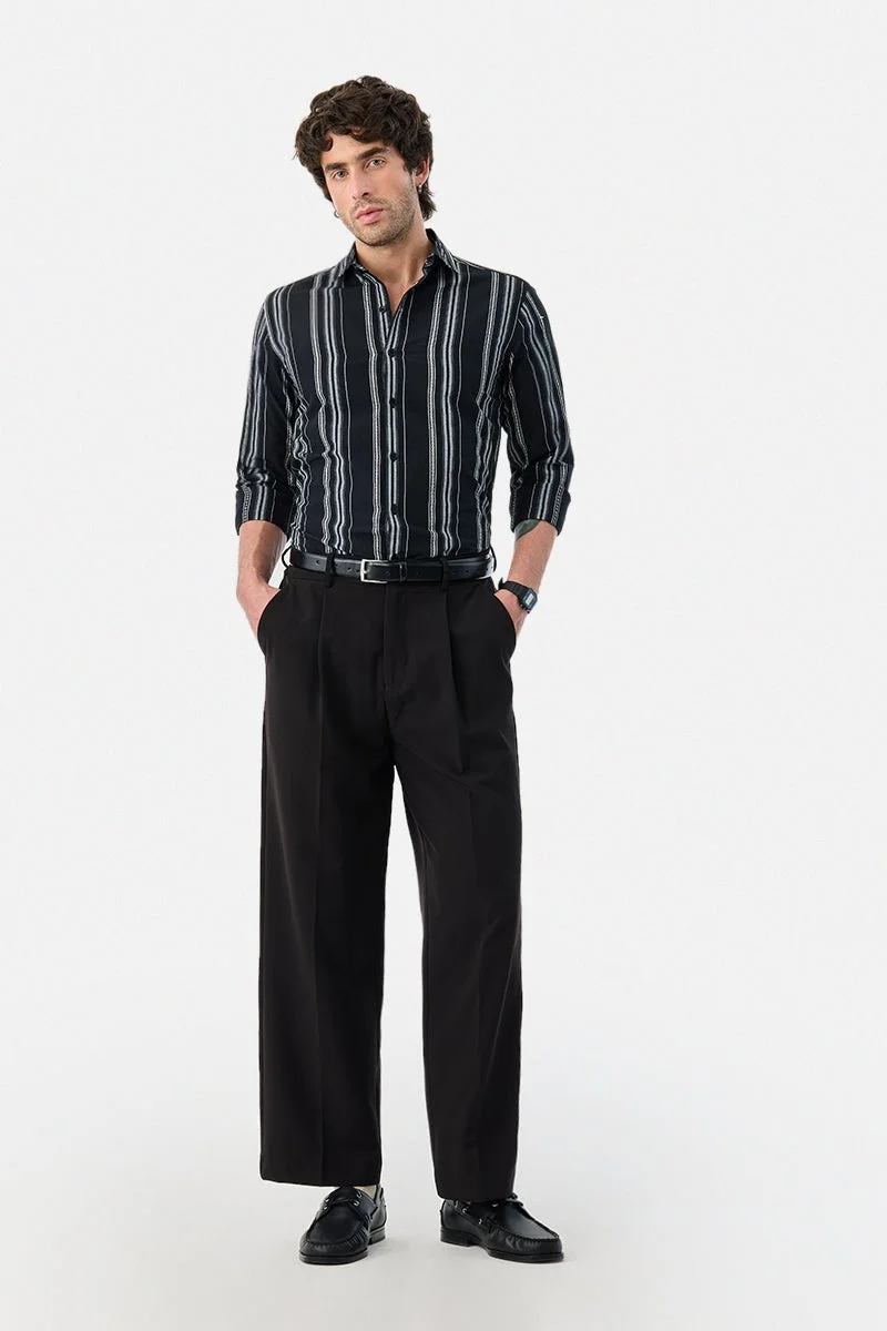 SNITCH Stripes Slim Fit Shirt