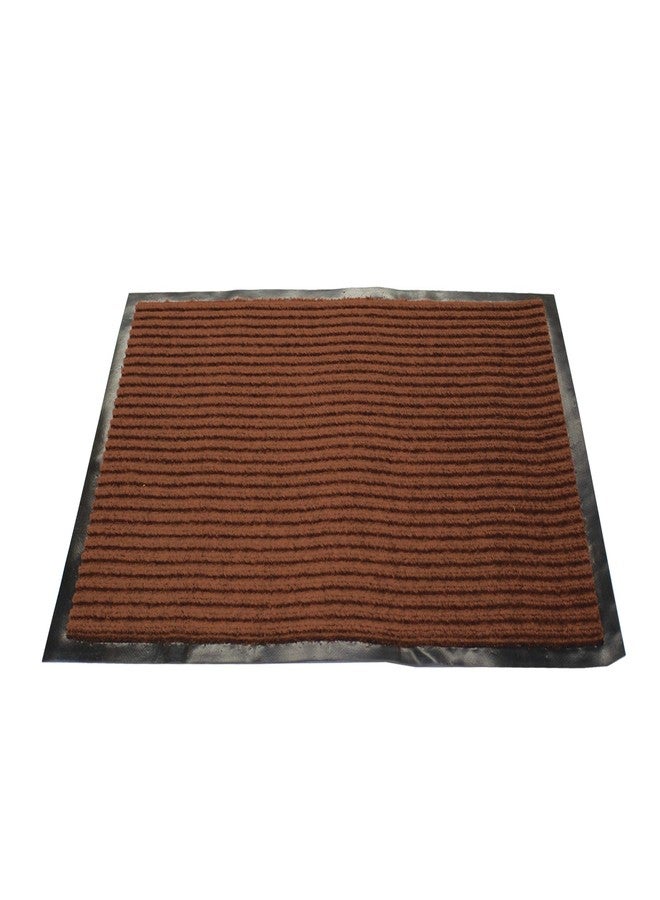 LAMINET Weatherproof Heavy Duty Nonslip Water Absorbing Rug 17"x26" | Easy Clean, Indoor or Outdoor Use for High-Traffic Areas - Brown - Image 1