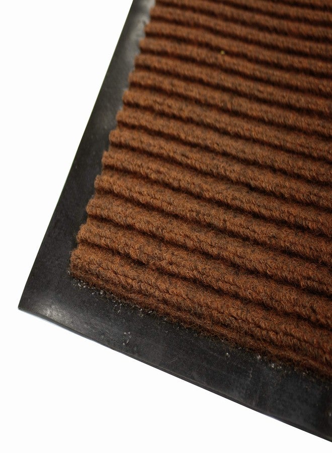 LAMINET Weatherproof Heavy Duty Nonslip Water Absorbing Rug 17"x26" | Easy Clean, Indoor or Outdoor Use for High-Traffic Areas - Brown - Image 2