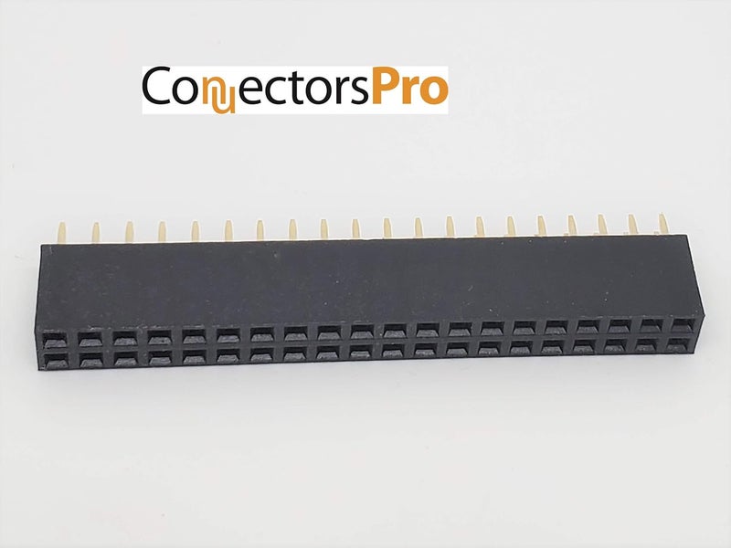 Connectors Pro 25-Pack 40P 2.54mm 0.1" Pitch PCB Female Pin Headers 2x20 Dual Rows - Image 3