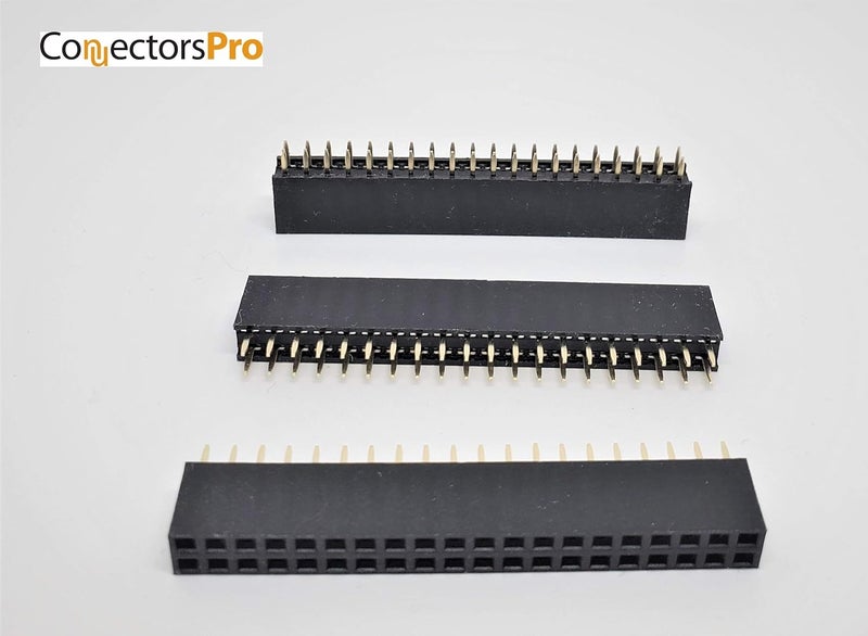 Connectors Pro 25-Pack 40P 2.54mm 0.1" Pitch PCB Female Pin Headers 2x20 Dual Rows - Image 5