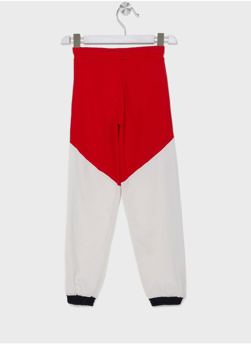 TOMMY HILFIGER - Youth Colorblock Sweatpants - Image 1