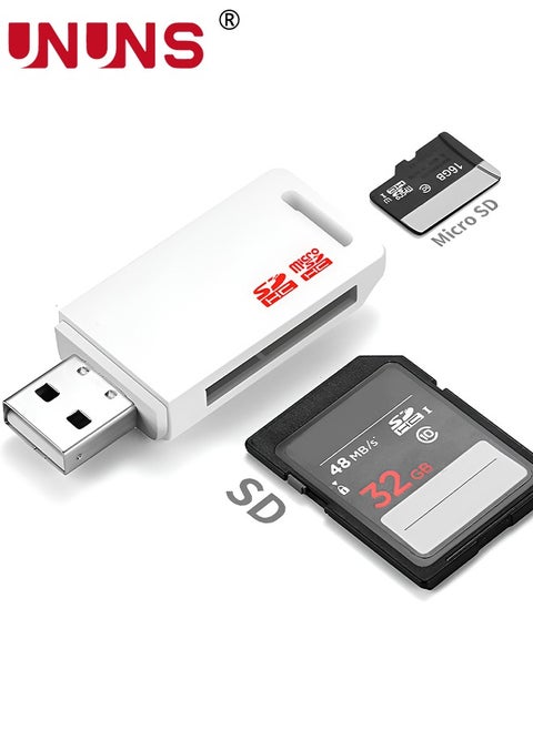 بطاقة ذاكرة TF/SD/SDHC/MicroSD وقارئ USB، بطاقة SD سعة 32 جيجابايت، تصل إلى 170 ميجابايت/ثانية، دقة Full HD 4K UHD لأجهزة Android/الأجهزة اللوحية/وحدة التحكم في الألعاب/الطائرة بدون طيار/الكاميرا/الهاتف الذكي