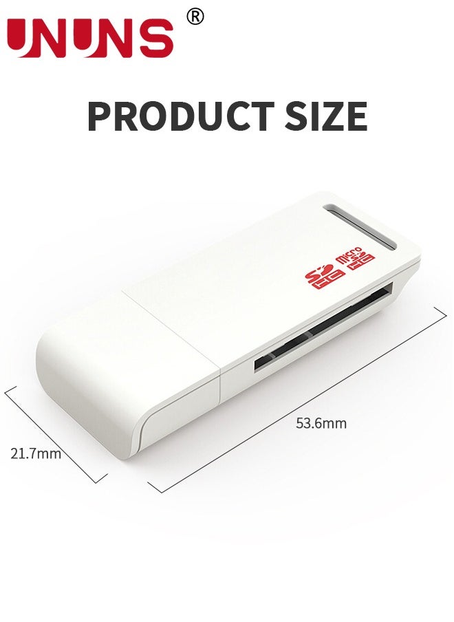 UNUNS - بطاقة ذاكرة TF/SD/SDHC/MicroSD وقارئ USB، بطاقة SD سعة 32 جيجابايت، تصل إلى 170 ميجابايت/ثانية، دقة Full HD 4K UHD لأجهزة Android/الأجهزة اللوحية/وحدة التحكم في الألعاب/الطائرة بدون طيار/الكاميرا/الهاتف الذكي - Image 1