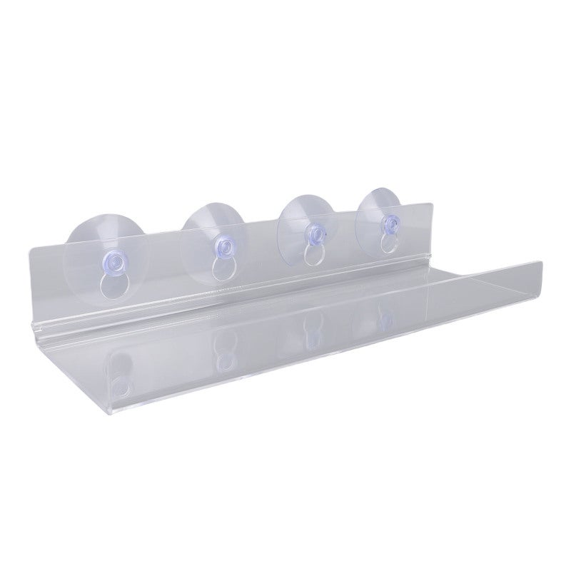 Window Plant Shelf: 2 Pack 12 Inch 5mm Clear Acrylic - 1 Inch Anti-Fall Edge Suction Cup Shelf for Indoor Garden, Bathroom Storage, Kitchen Organization - Image 2