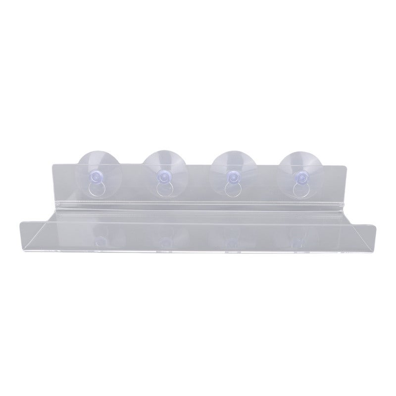 Window Plant Shelf: 2 Pack 12 Inch 5mm Clear Acrylic - 1 Inch Anti-Fall Edge Suction Cup Shelf for Indoor Garden, Bathroom Storage, Kitchen Organization - Image 4