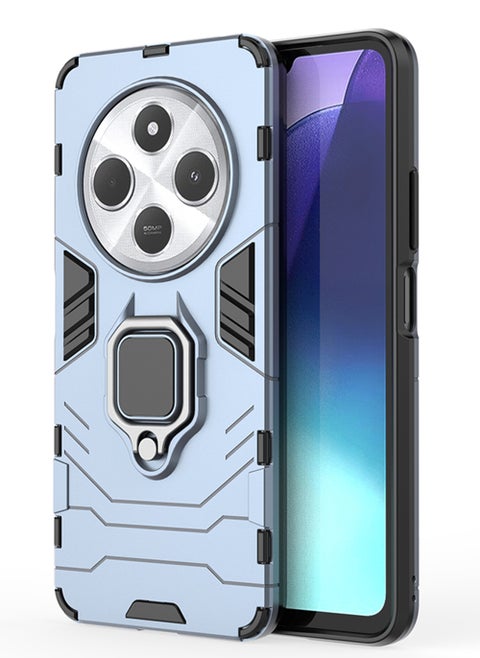 Case for Xiaomi Redmi 14C 4G / Poco C75 with Kickstand, PC+TPU Dual-Layer,Blue