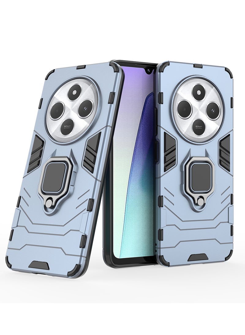 Generic Case for Xiaomi Redmi 14C 4G / Poco C75 with Kickstand, PC+TPU Dual-Layer,Blue  - Image 4