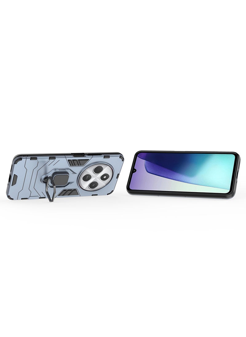 Generic Case for Xiaomi Redmi 14C 4G / Poco C75 with Kickstand, PC+TPU Dual-Layer,Blue  - Image 3