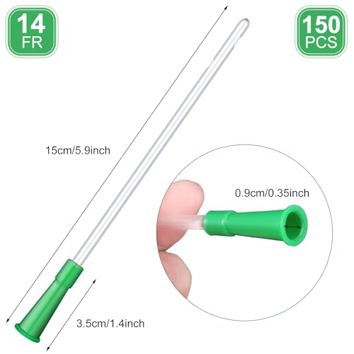 Nuanchu PVC Replacement Tubings Supplies Tubes Kit Clear Replacements Hose with Flexible Rounded End for Smooth Insert14 FR150 Pieces - Image 3