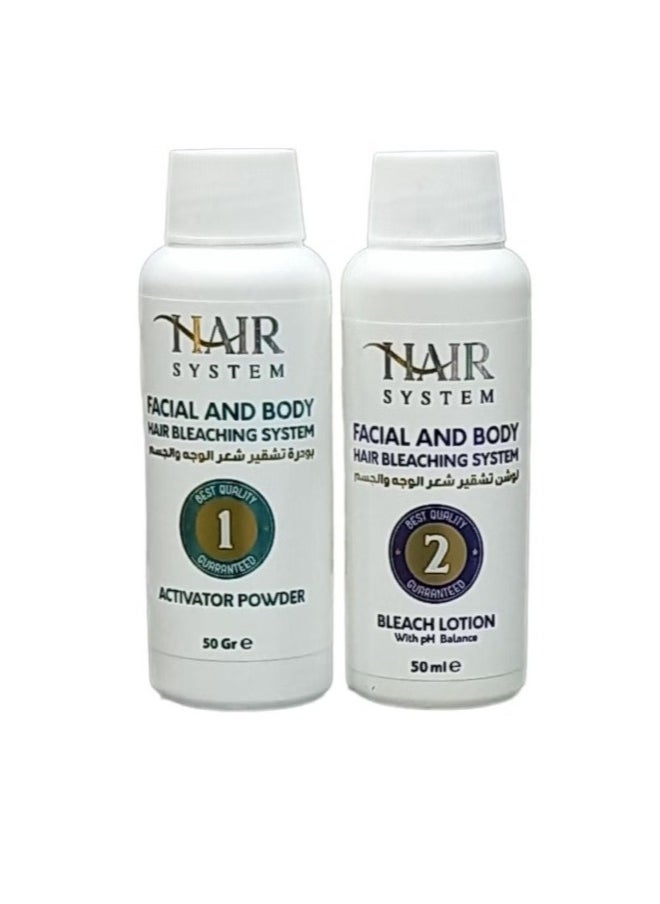 HAIR SYSTEM Quick And Easy To Use Facial And body Hair Bleaching Kit  - Image 2