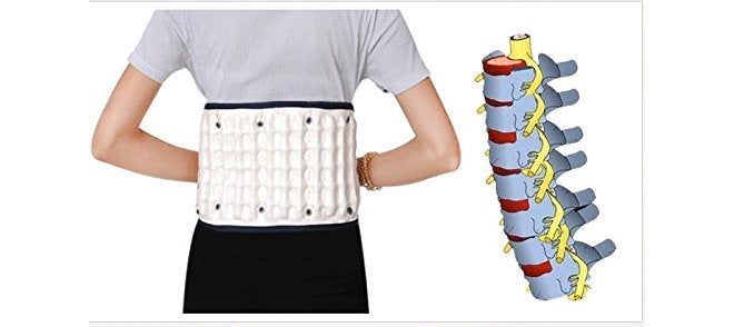 JERN Decompression Back Relief Belt Waist Lumbar Brace Spinal Inflatable Traction large Size - Image 5