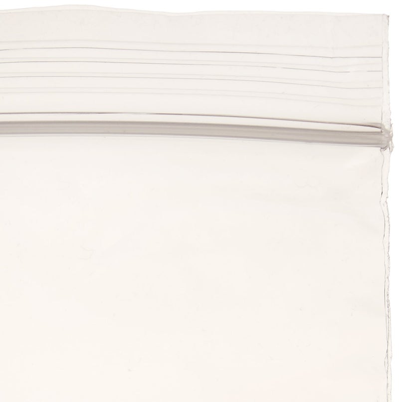 100 Pack Rok Hardware Heavy Duty 10" x 13" Resealable 4Mil Thick Writable Dispenser Plastic Big Clear Poly Zip Food Safe Storage Bags, Large RZ4R1013
