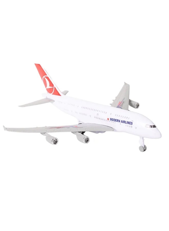 طائرة ركاب Superior Air Bus للأطفال – لعبة طائرة واقعية مزودة بإضاءة وأصوات، لعبة تعليمية لعشاق الطيران - Image 2