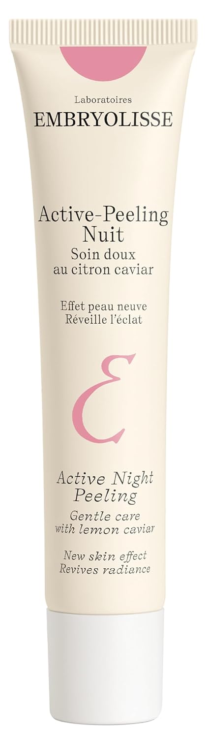 Embryolisse Active Night Peeling Treatment Ultra Gentle Night Exfoliating Cream with Shea Butter for Radiant Skin Leaves the Face Softer Rejuvenated  More Radiant 135 Fl Oz