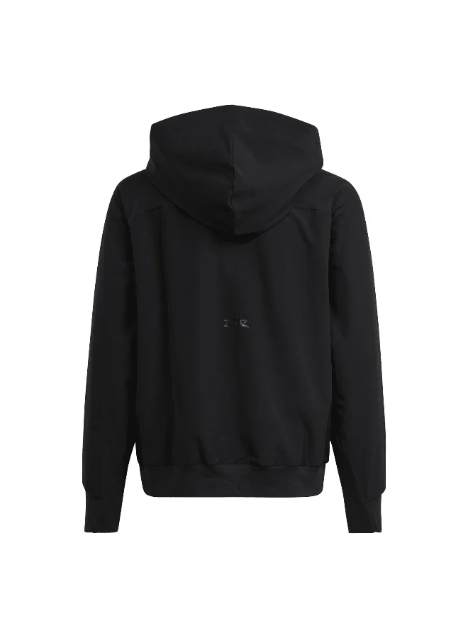 adidas adidas J Zne Q2 Fz Black Training Track Tops 7-8Y