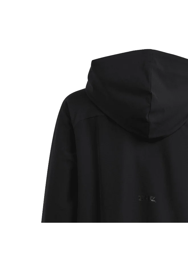 adidas adidas J Zne Q2 Fz Black Training Track Tops 7-8Y