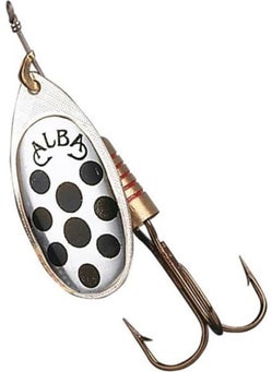 AlbaStar 202 Rems Swivel Fishing Spoon White 13 gr ( No: 5 ) 