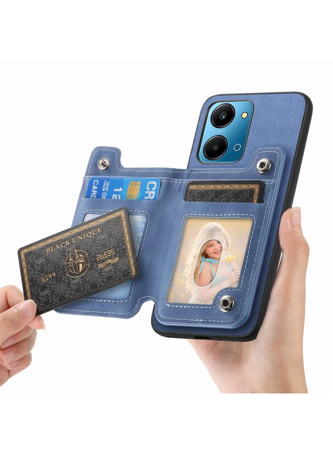 S-TOP Case For Honor 100 Retro MagSafe Zipper Wallet Card Bag Back Phone Case - Image 4