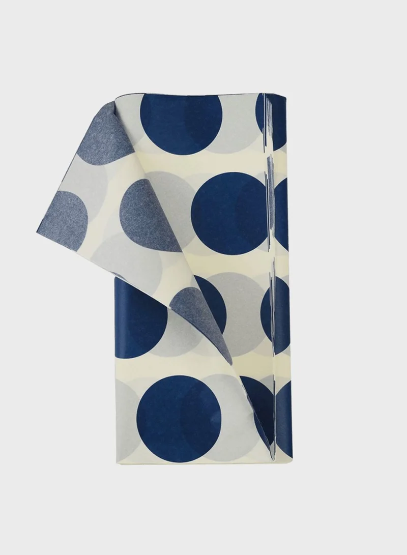 Rex London Tissue Paper (10 Sheets) - Navy On White Spotlight