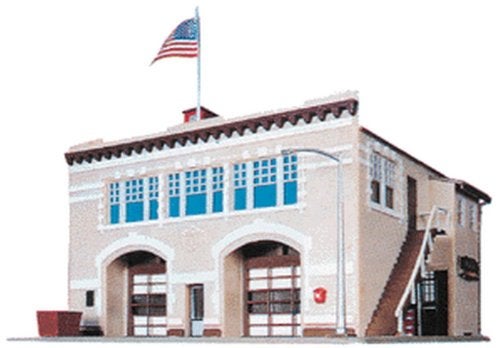 Life-Like Trains HO Scale Building Kits - Fire House - Image 1