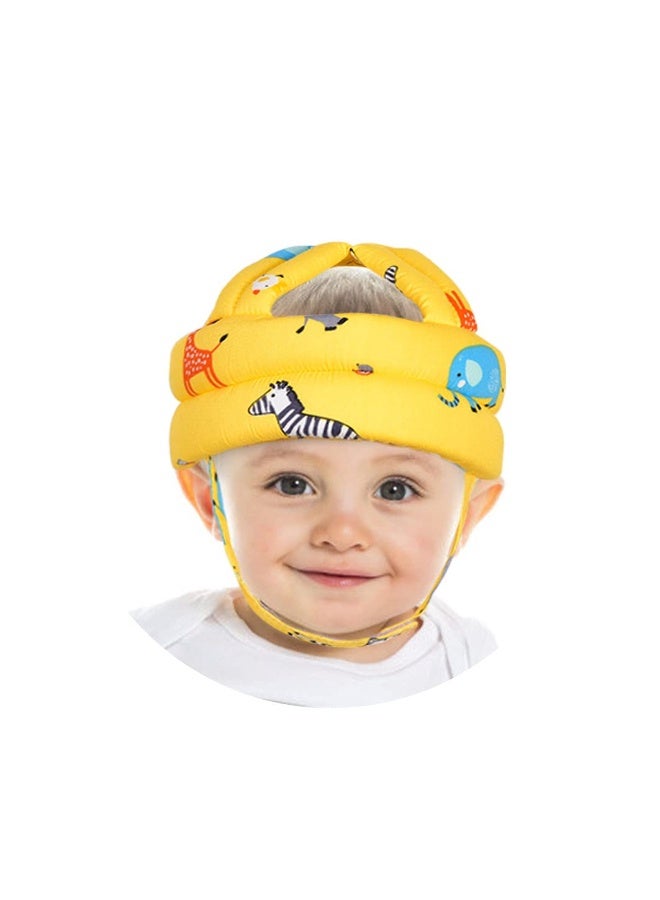 Umtiti Baby Adjustable Helmet, Lightweight and Soft, Great for Baby Learning to Walk and Crawl. Zoo,Yellow - Image 5