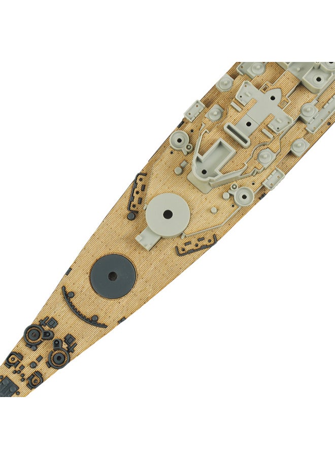 Generic - ACADEMY 14222 Wooden Deck With Anchor Chain With Adhesive Back Assembled Model Upgrade Ship Modification 1/700-Color:Wooden Deck + Anchor Chain - Image 1