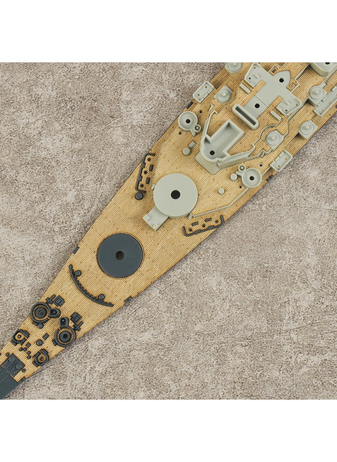 Generic - ACADEMY 14222 Wooden Deck With Anchor Chain With Adhesive Back Assembled Model Upgrade Ship Modification 1/700-Color:Wooden Deck + Anchor Chain - Image 1