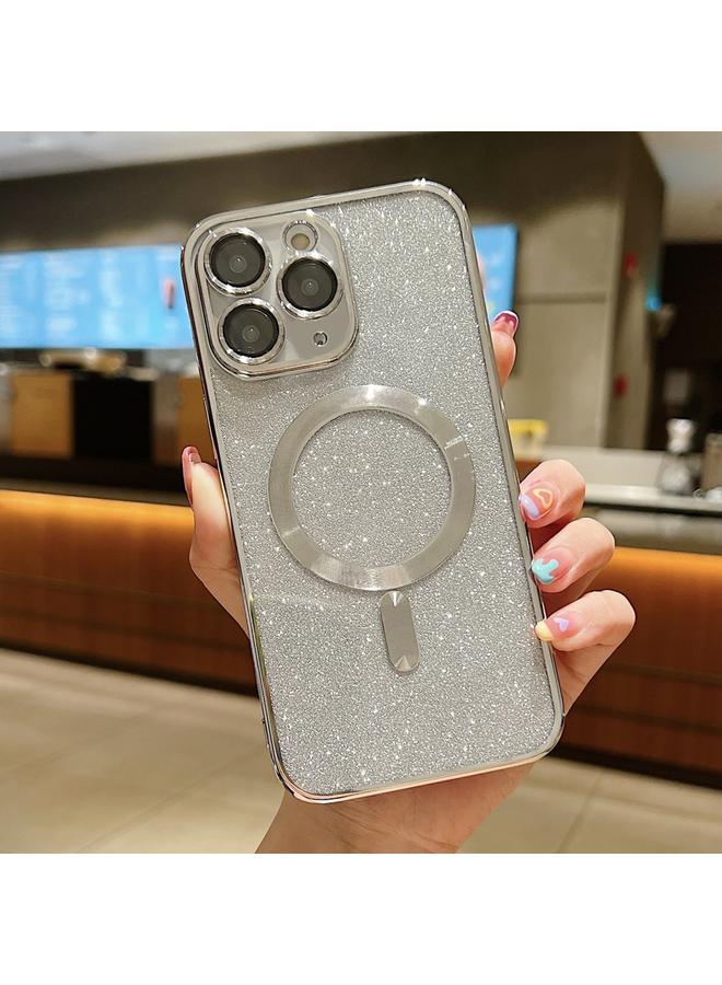 S-TOP Case For iPhone 11 Pro Max Glitter Electroplating MagSafe TPU Phone Case - Image 1