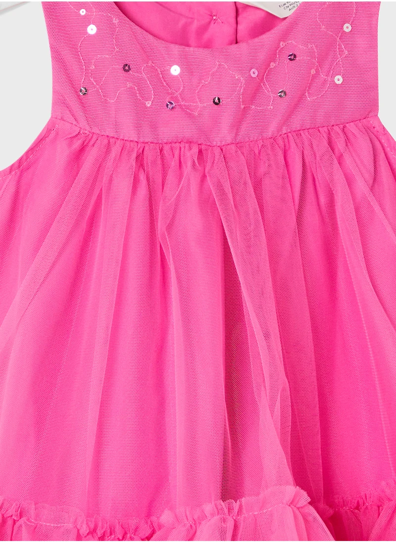 اتش اند ام Bead-Detail Tulle Dress