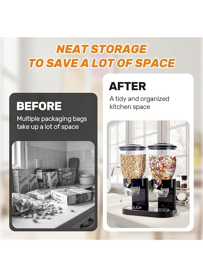 جرين تايجر علبة موزع حبوب كبيرة السعة محكمة الإغلاق لحفظ الأطعمة الجافة - Image 3