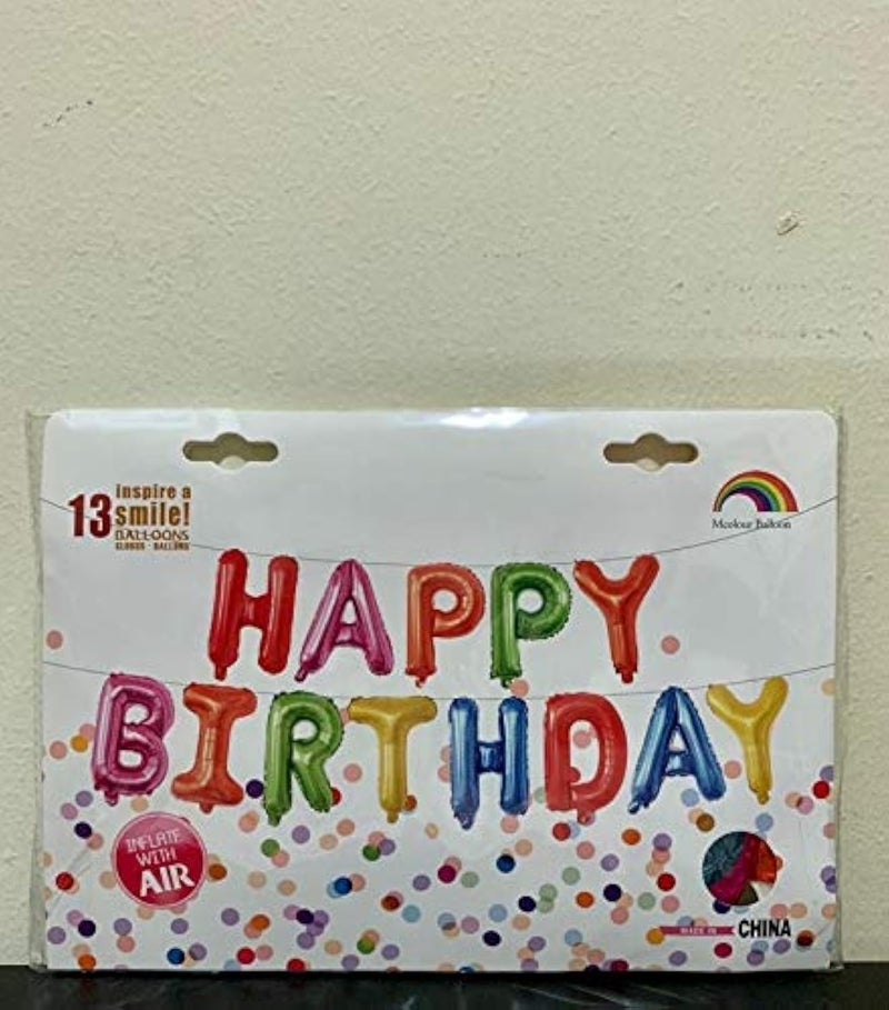 MANGO Party Fun Happy Birthday Balloons Cute Bday Memorable Supplies Banner Decorations Kit Foil Latex Inflatable Balloon Props Activity Bday Celebration COLORFUL SET A - Image 1