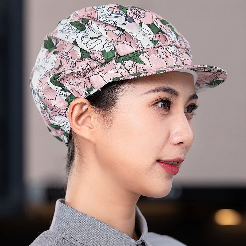 Chef Hat For Women, Kitchen Work Hat, Catering Hat, Anti-Oil Smoke, Adjustable For Men And Women, Cooking Hat, Restaurant Canteen Hat, Custom Embroidery - Image 1