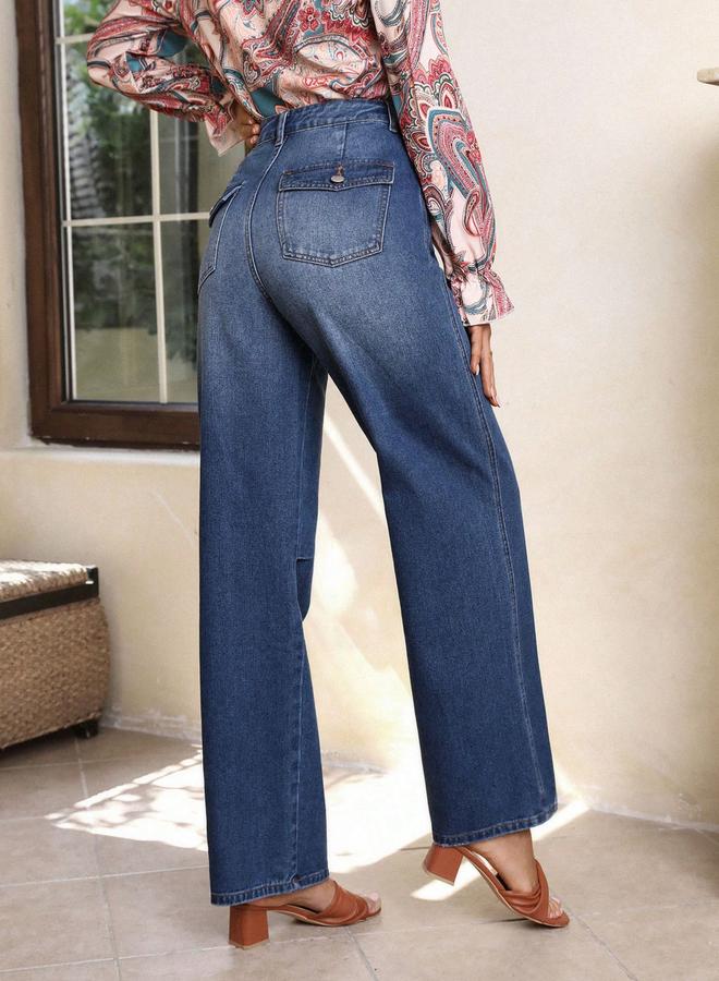 Kotty High Rise Low Fade Straight Fit Jeans - Image 3