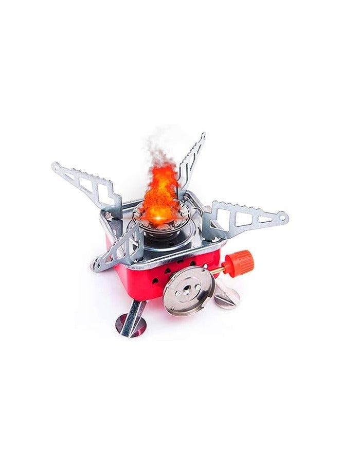 بيتا PEETTA موقد غاز محمول وشعلة غاز البيوتان للنزهات للتخييم، المشي، والسفر | أسطوانة من الفولاذ المقاوم للصدأ، فرن قابل للطي، معدات التخييم، موقد غاز مع حقيبة - Image 1