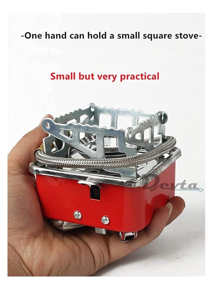 بيتا PEETTA موقد غاز محمول وشعلة غاز البيوتان للنزهات للتخييم، المشي، والسفر | أسطوانة من الفولاذ المقاوم للصدأ، فرن قابل للطي، معدات التخييم، موقد غاز مع حقيبة - Image 2