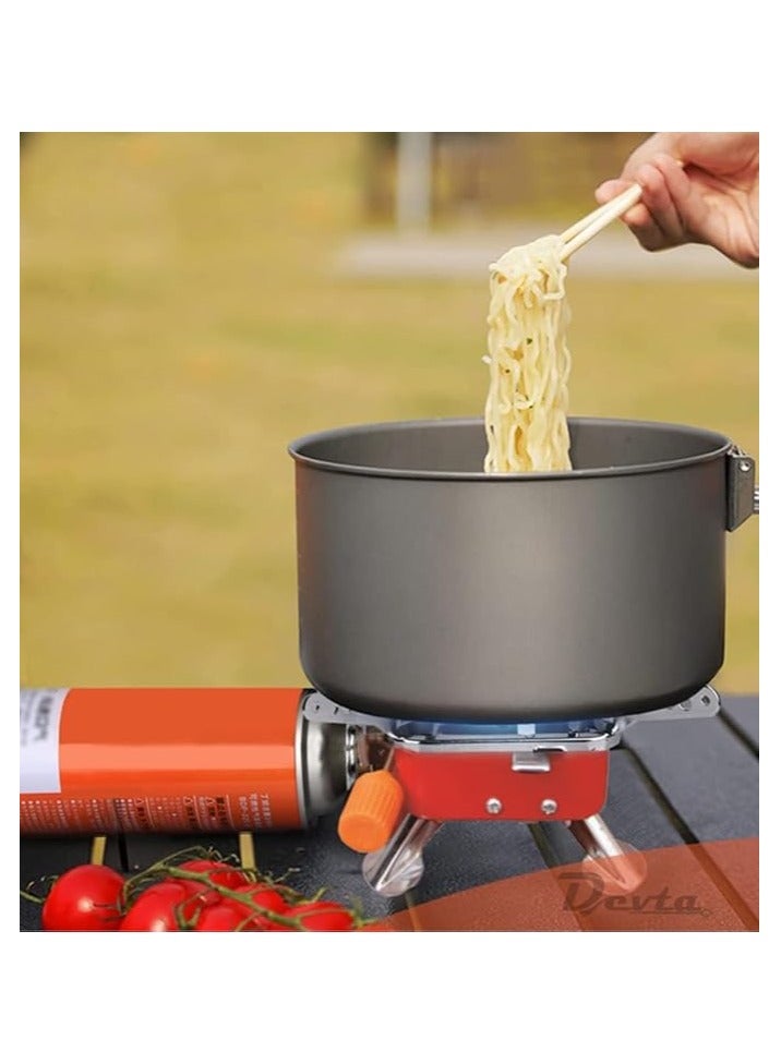 بيتا PEETTA موقد غاز محمول وشعلة غاز البيوتان للنزهات للتخييم، المشي، والسفر | أسطوانة من الفولاذ المقاوم للصدأ، فرن قابل للطي، معدات التخييم، موقد غاز مع حقيبة - Image 5