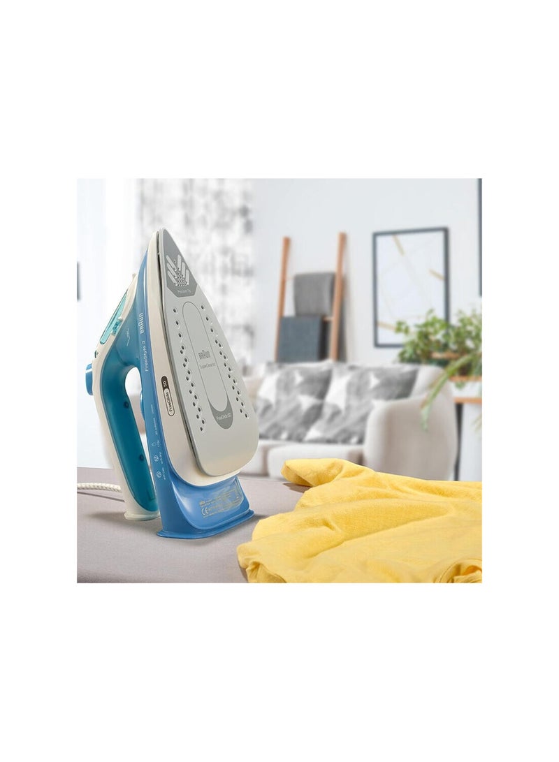براون مكواة بخار فري ستايل 3 بتقنية 3D FreeGlide ، نعل سوبر سيراميك ، Ultimate FastClean ، إغلاق تلقائي ، خزان 270 ml 2700 W FI3144BL أزرق - Image 5