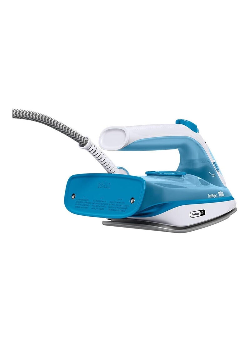 براون مكواة بخار فري ستايل 3 بتقنية 3D FreeGlide ، نعل سوبر سيراميك ، Ultimate FastClean ، إغلاق تلقائي ، خزان 270 ml 2700 W FI3144BL أزرق - Image 3