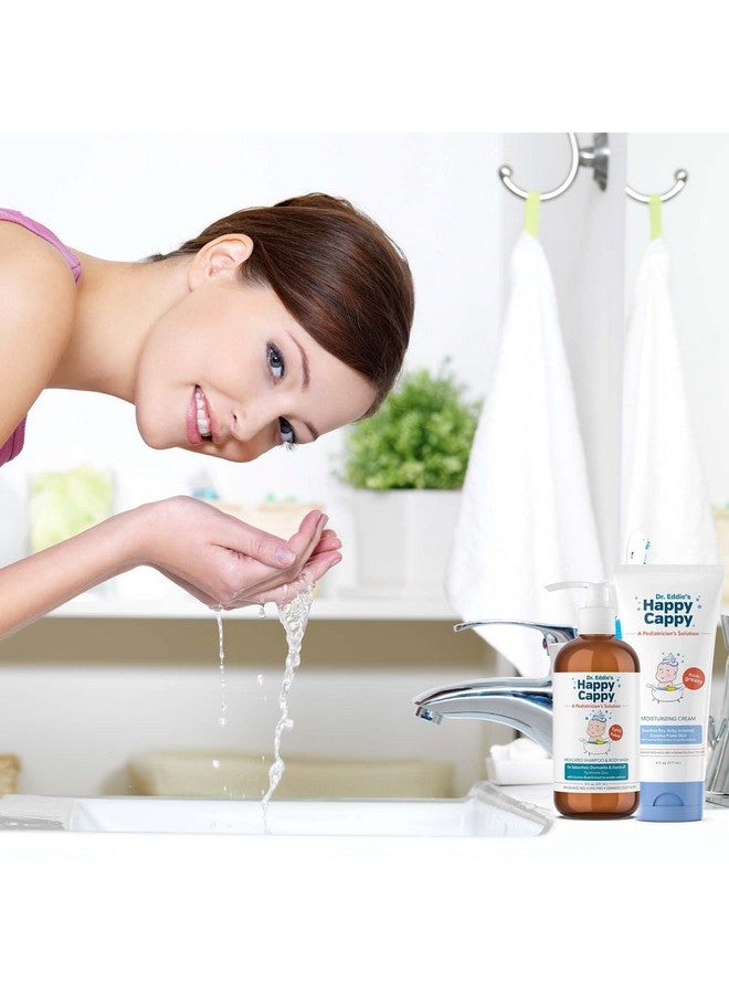 Happy Cappy Medicated Shampoo and Body Wash and Moisturizing Cream Bundle - Baby Dandruff Shampoo, Eczema Lotion for Kids, Helps Cradle Cap and Seborrheic Dermatitis, Reduces Redness, Fragrance-Free - Image 4