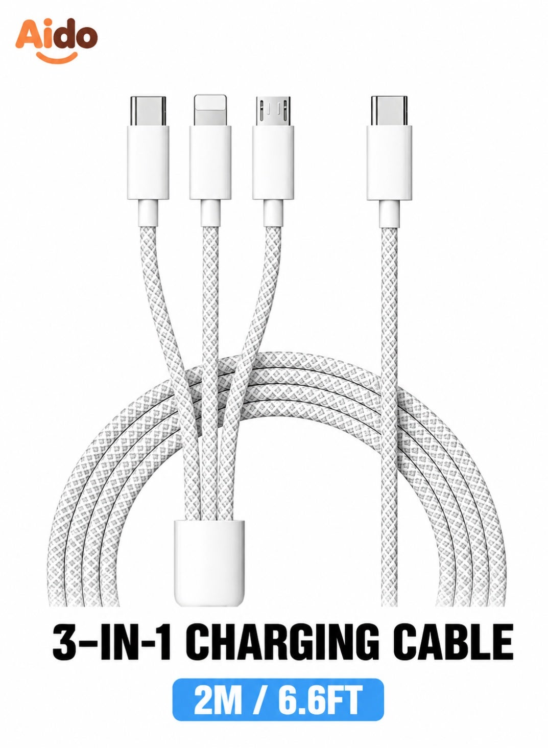 aido Aido 3-in-1 Charging Cable 2 M Z2349AA2EDBCB5B8C0D83Z
