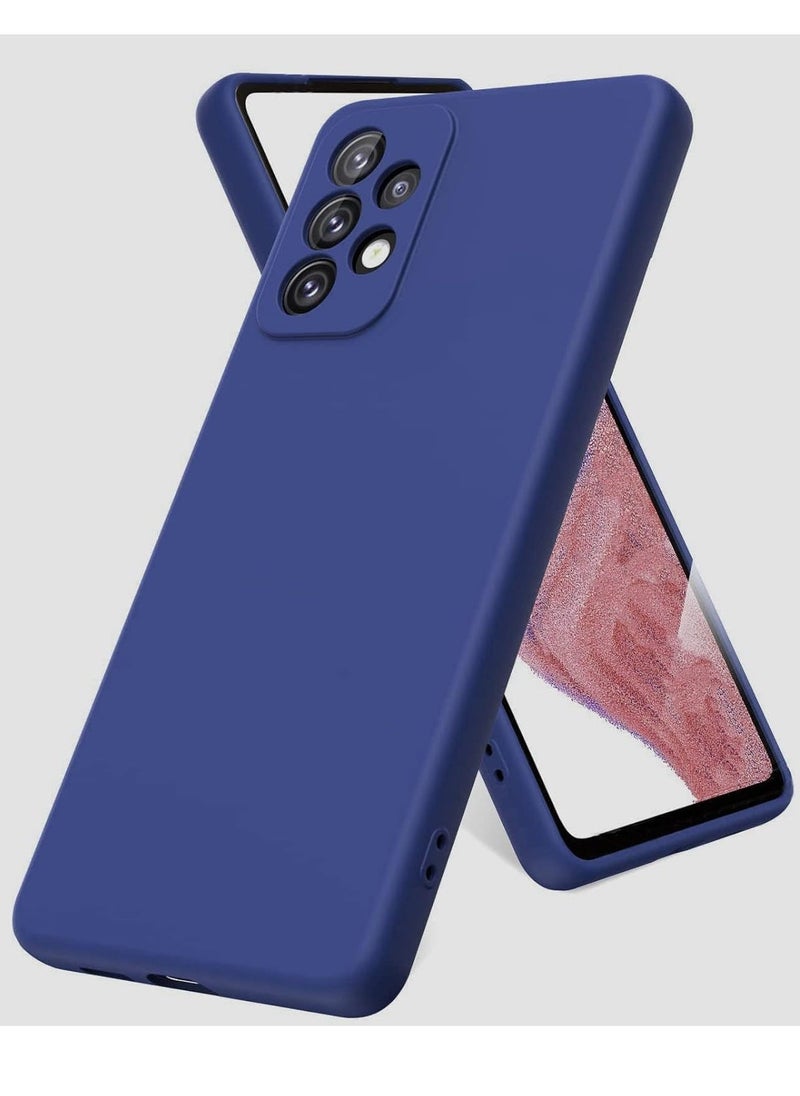 Raxoom Liquid Silicone Case for Galaxy A13 4G - Soft Microfiber Lining, Thickening Shockproof Design, Soft Gel Rubber Phone Case Cover (Blue) - Image 1