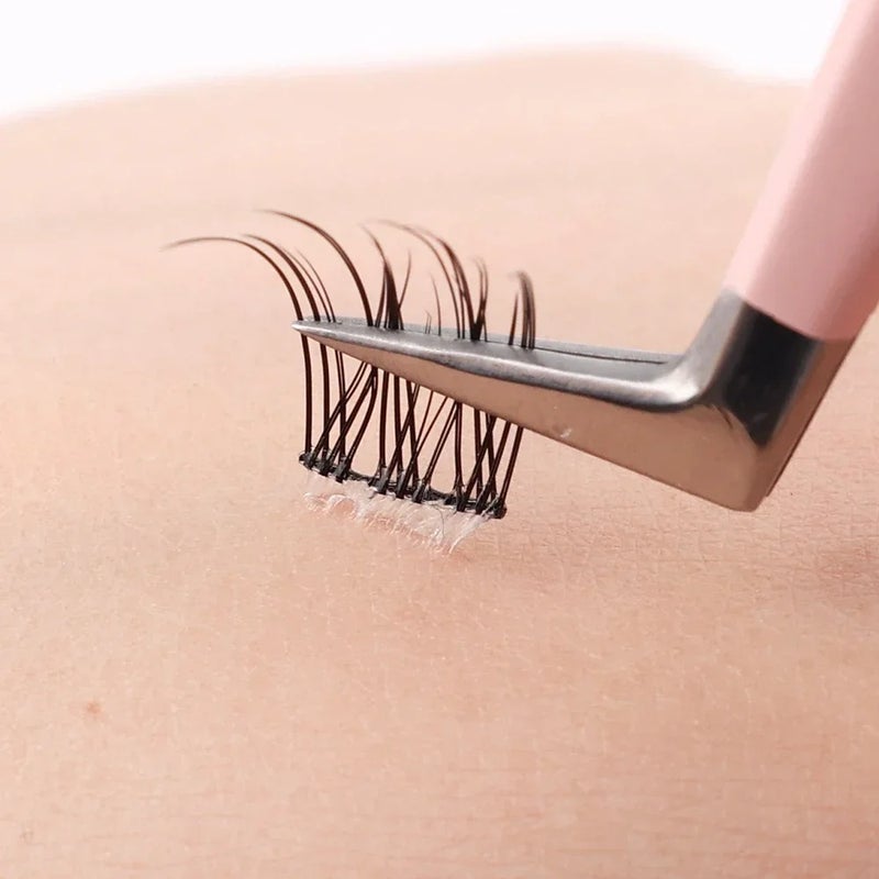 BQI 120 Clusters/Box Self-Adhesive False Eyelashes Soft and Light Single Cluster DIY Natural Trilogy Comics False Eyelash Reusable - Image 5