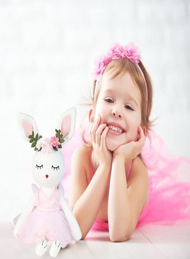 JUSTQUNSEEN Ballerina Doll Easter Stuffed Animal Bunny Plush Animal Doll, Plush Rabbit Toy Bunnys Stuffed Animals for Girls Easter Animals on Party Birthday Christmas - Image 5