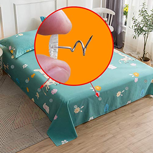 TTSAM 100 Pcs Bedskirt Pins, Twist Pins with Clear Heads, Bed Skirt Pin for Hold Slipcovers and Bedskirts Decoration - Image 5