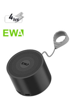 EWA EWA A129 Mini Bluetooth 5.0 Bass Radiator Metal Speaker (Black)  - Image 1