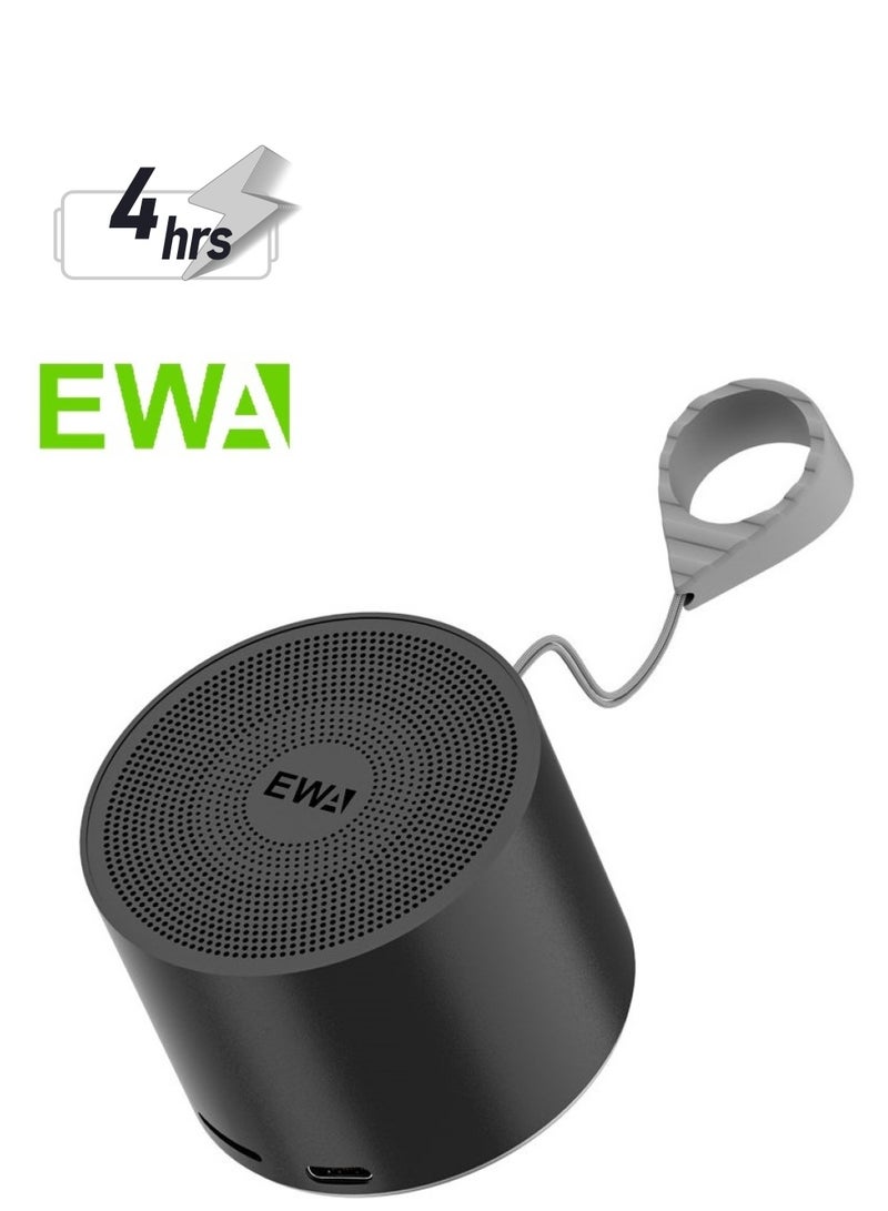 EWA مكبر صوت معدني صغير بلوتوث 5.0 EWA A129 (أسود) - Image 1