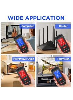 EMF Meter, Portable Digital Radiation Detector, Handheld EMF Detector for Home/Outdoor, Electric/Magnetic Field/Ghost Detector - LED Light & Sound Alarm Black (1-1999V/m, 0.01-99.99μT) - pzsku/Z2349DFEE099548F7E805Z/45/_/1722183628/cfaa77b0-fb11-48ba-9b11-9e7938704873